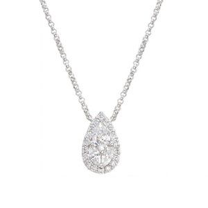 Necklace in White Gold set with Diamonds